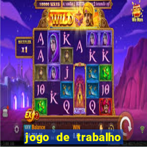 jogo de trabalho no escritório