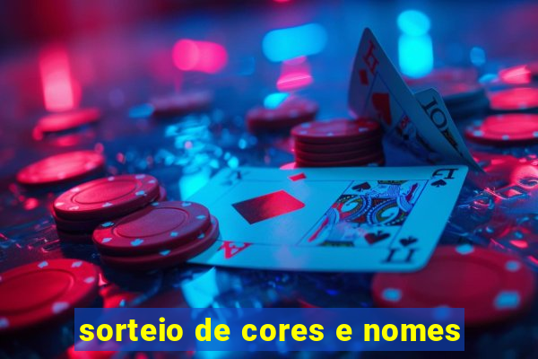 sorteio de cores e nomes