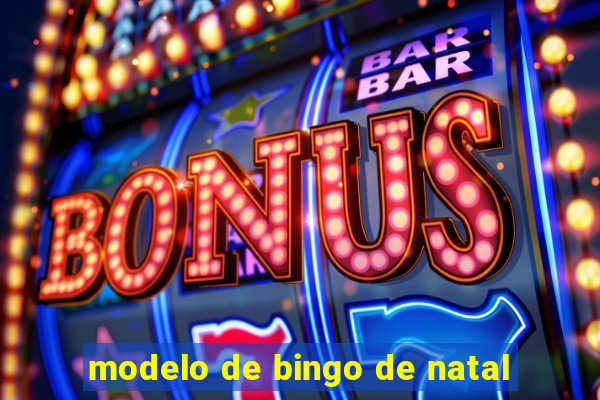 modelo de bingo de natal