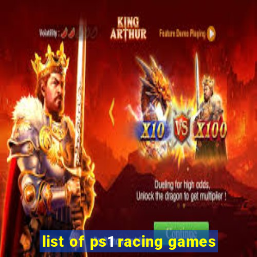 list of ps1 racing games