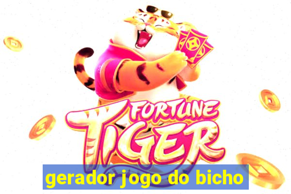 gerador jogo do bicho