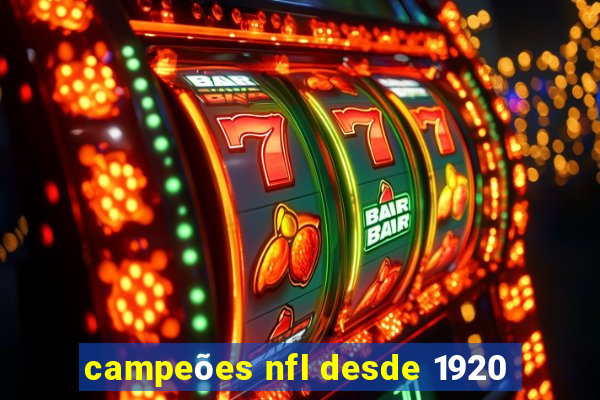 campeões nfl desde 1920