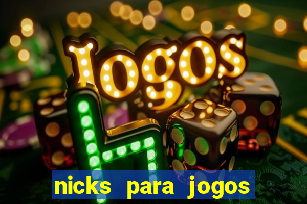 nicks para jogos de tiro