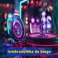 lembrancinha de bingo